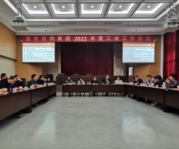 尊龙时凯丝绸召开集团2022年度工业事情聚会